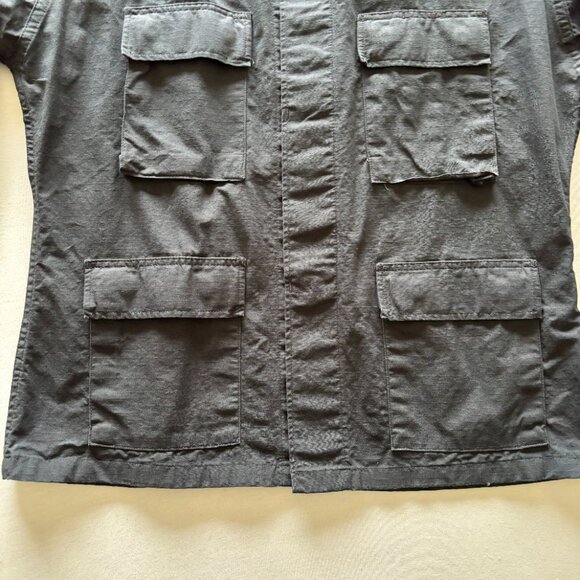 Vintage Men's Tru-Spec Black Tactical Utility Shirt Large Regular - Picture 4 of 14